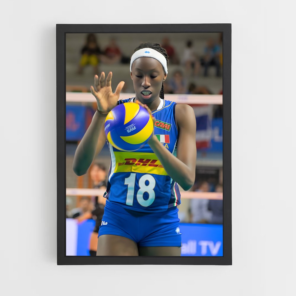 Poster Énergie de Volley – affiche Volleyball (vue 2)